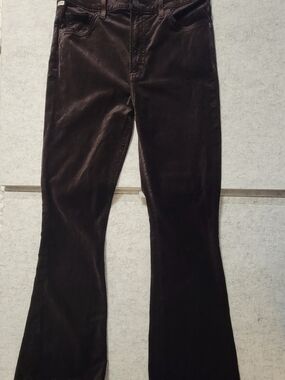Citizens of Humanity Size 28 Dark Brown Velveteeny Flare Pants Made in USA